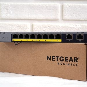 NETGEAR 10-Port PoE Gigabit Ethernet Smart Switch (GS110TPP) - Managed with 8 x PoE+ @ 120W, Desktop/Wall Mount